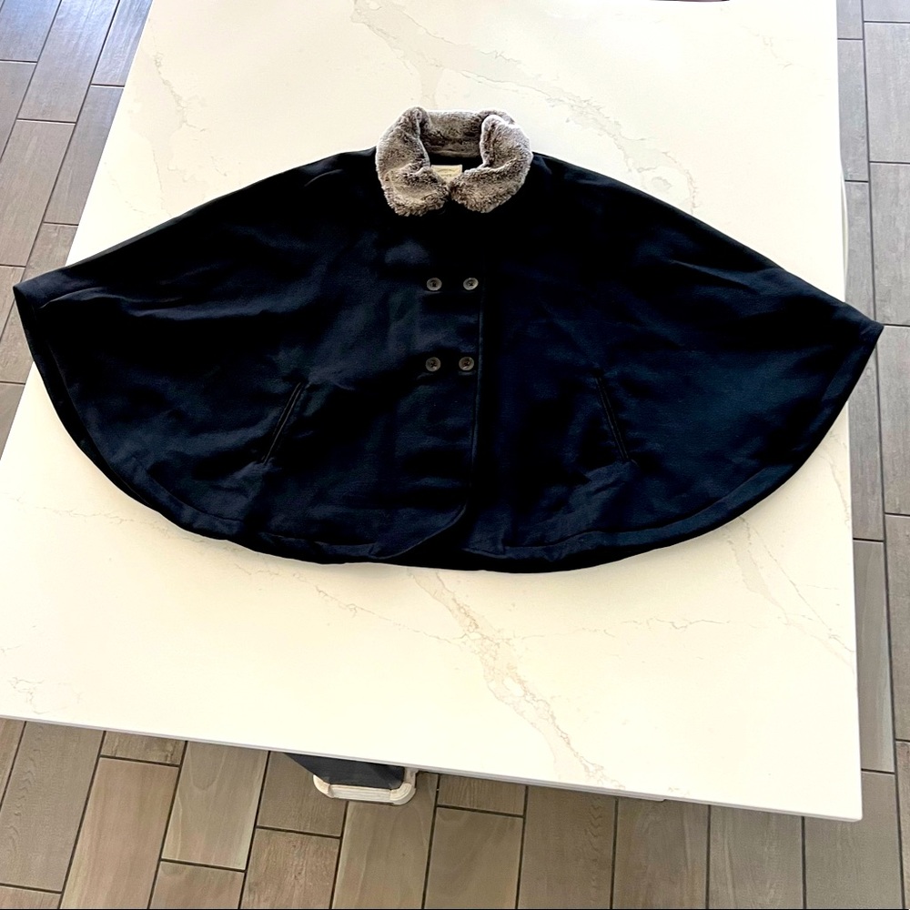 NWT Hope & Henry Faux Neck Poncho